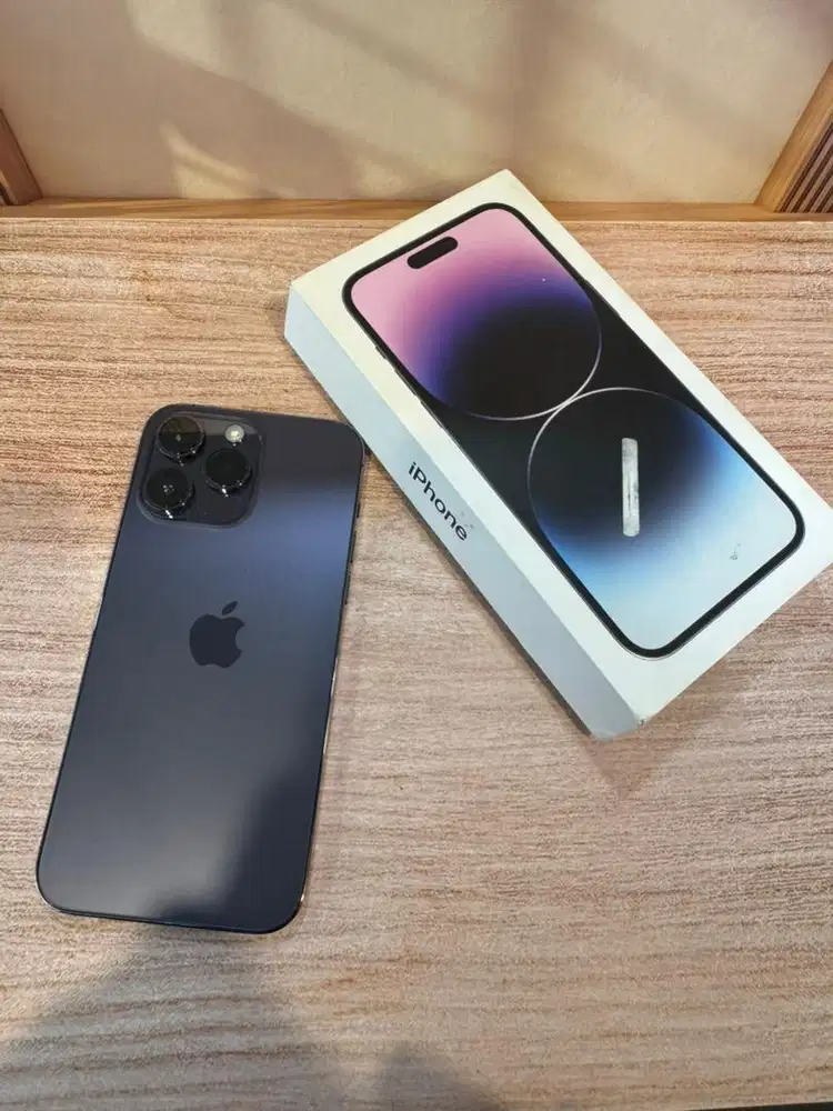 iPhone 14 Pro Max 128GB Purple Ex ibox BH 87% lengkap