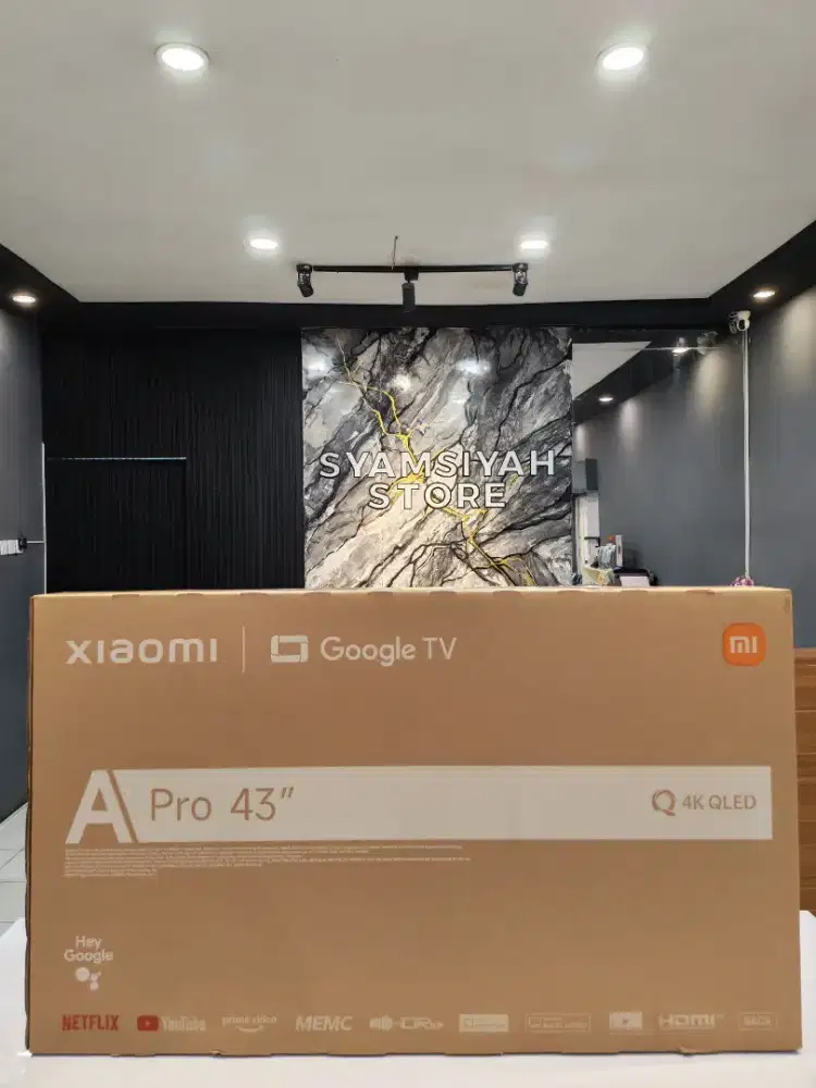 Ready Xiaomi Google TV A Pro 43inc Ultra HD 4K QLED 2026 Tipe Baru.