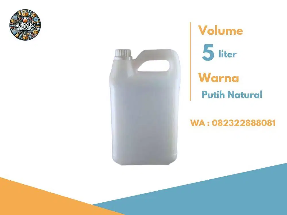 Jerigen Tangerang, jerigen HDPE 5 liter baru O8.23_22-88 80.81