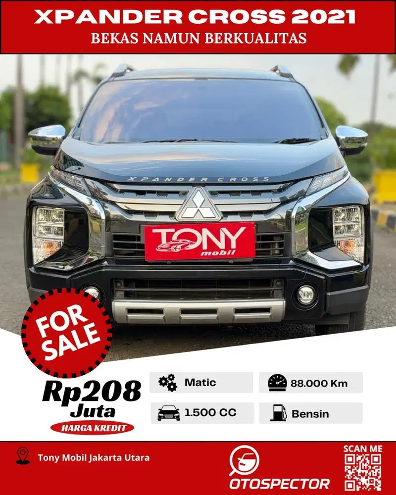 #Tony Mobil# Mitsubishi Xpander Cross 2021 Hitam