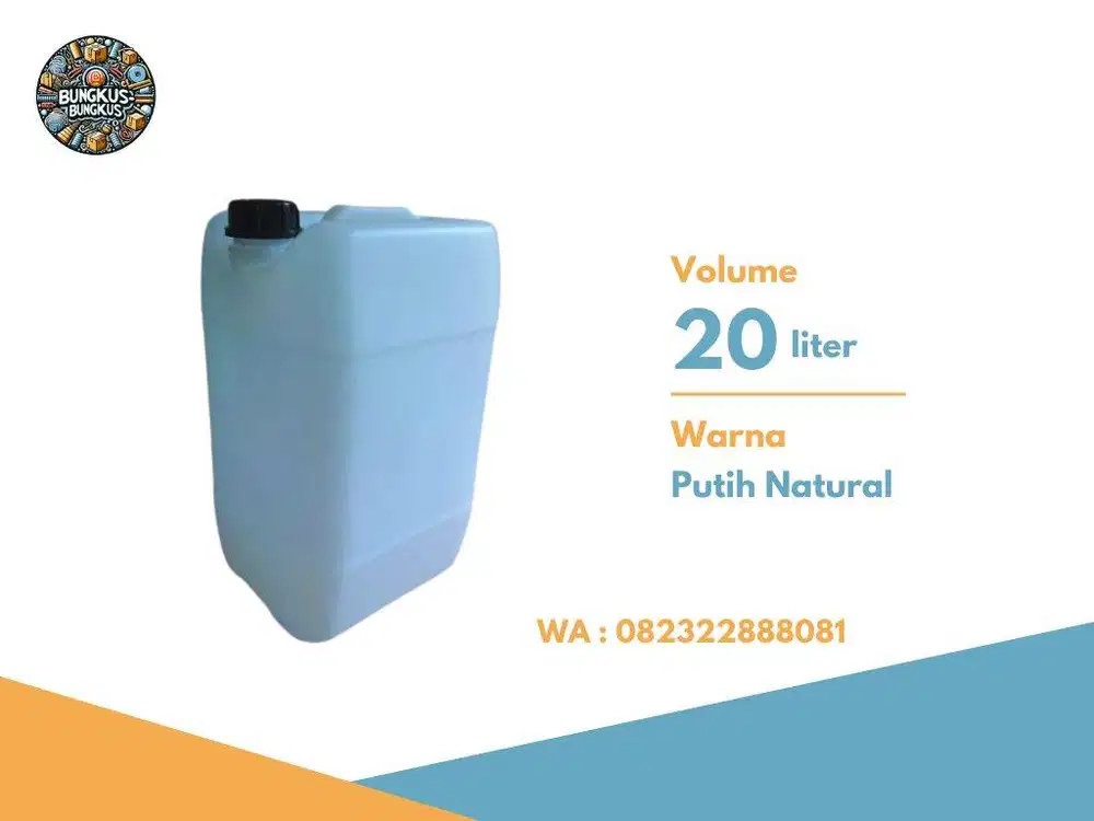 Jerigen Tangerang, jerigen HDPE 20 liter baru O8.23-22_88 80.81