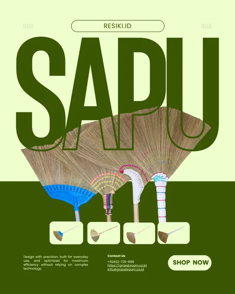 Sapu Rayung, Sapu Lantai, Sapu Glagah, Sapu Udang Sakura Lakop Lingga