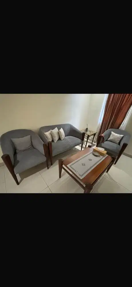 Sofa meja lemari kayu meranti