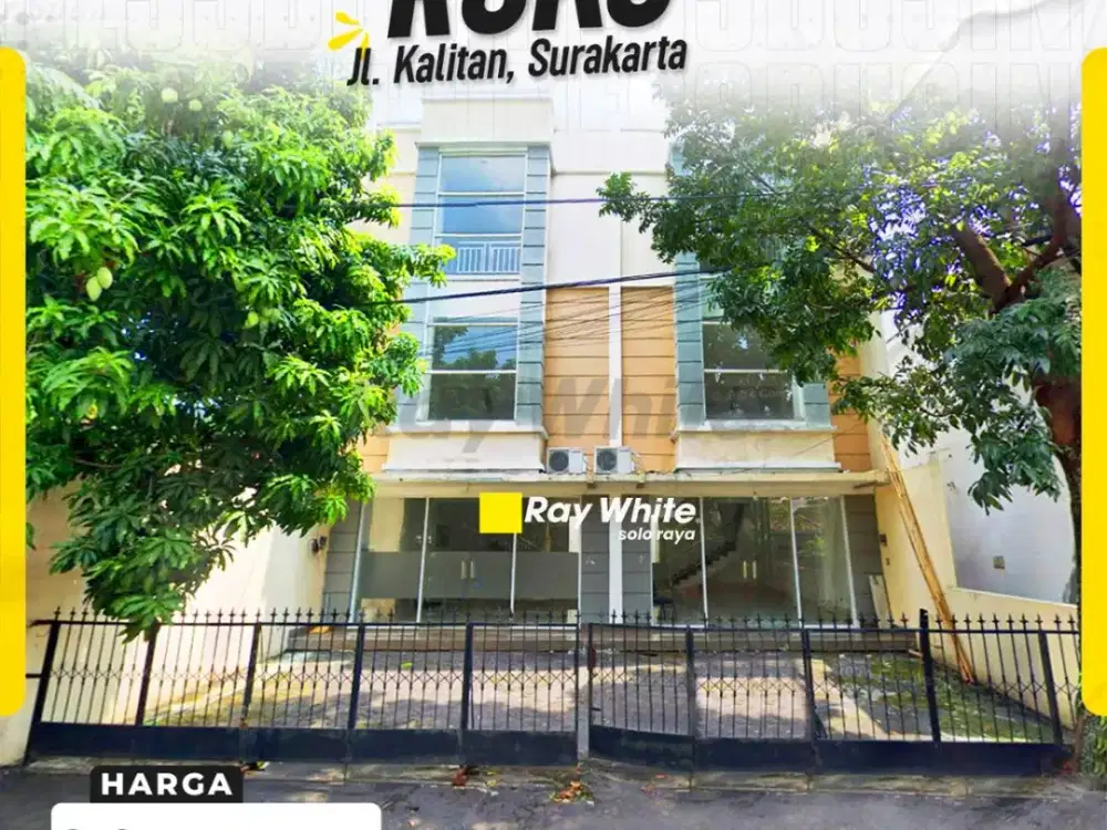 Ruko 3 Lantai Siap Pakai di Kalitan Penumping Solo Strategis Tengah Kota