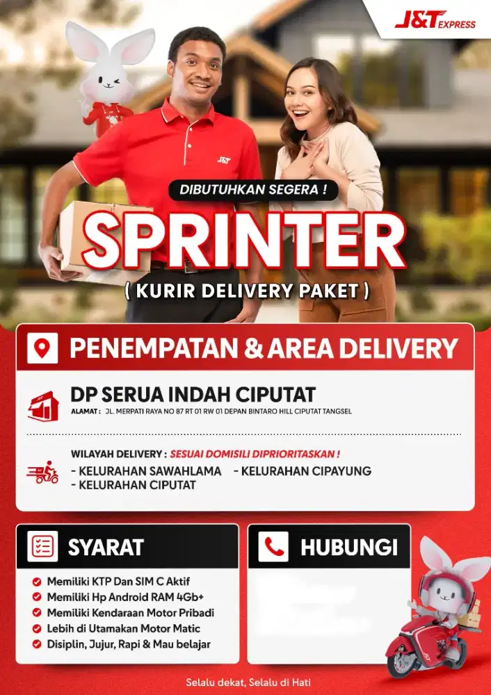 Dibutuhkan Sprinter (kurir) jnt