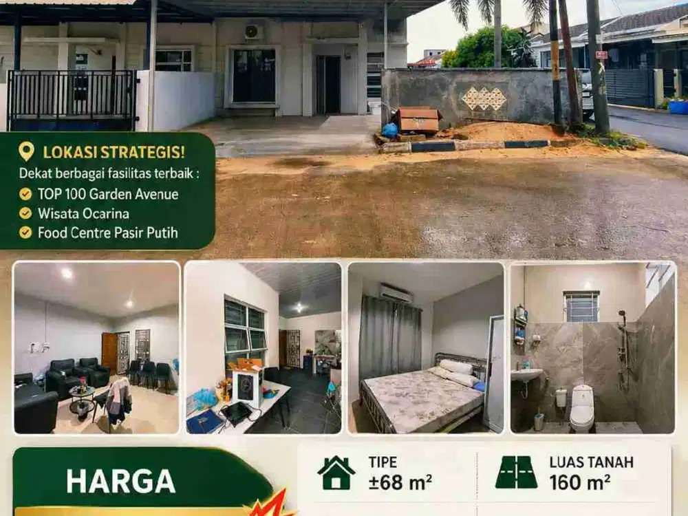Dijual Cepat Rumah Hook Regata, Pasir Putih