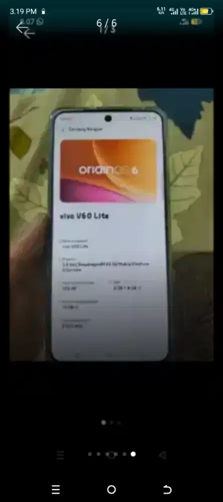 Vivo v60 lite 4g 8/256
