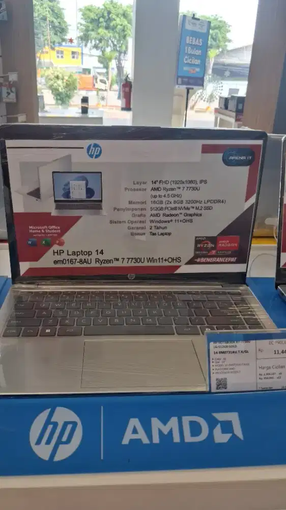 PROMO CICILAN BUNGA RENDAH HP NOTEBOOK R7-77300 16/512GB