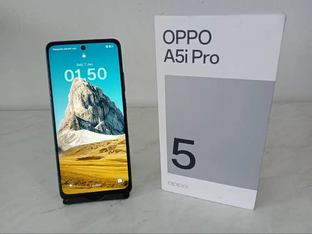HP Fullset OPPO A5i Pro 4G Layar HD+ Kamera Bening