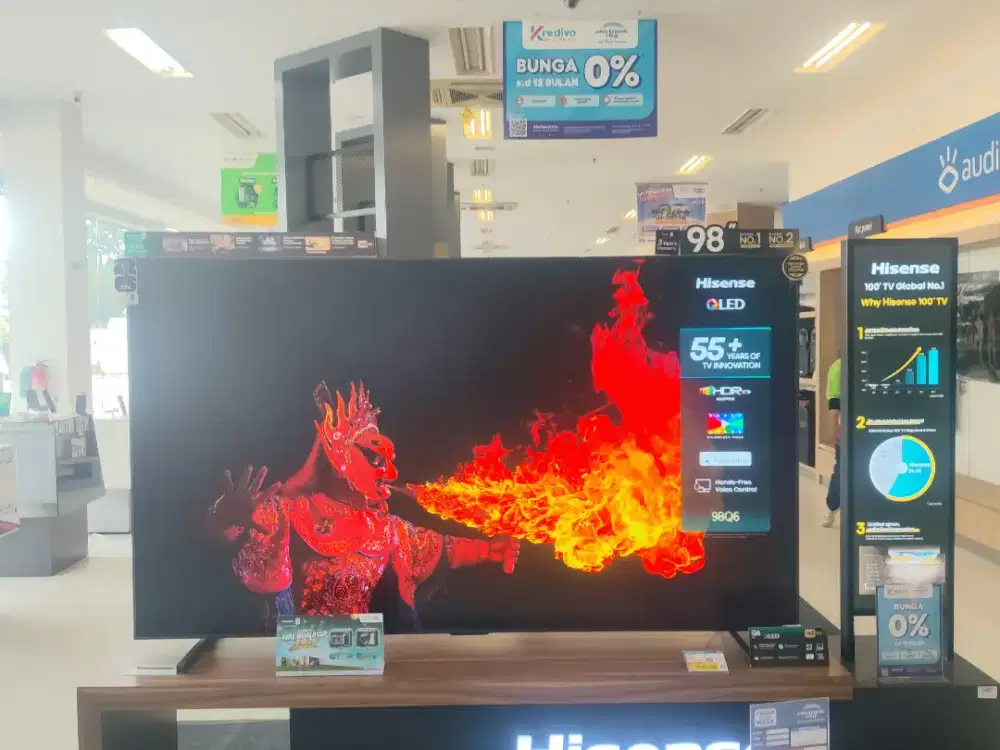 TV Hisense 98 inch Google TV & Android TV Qled 4K