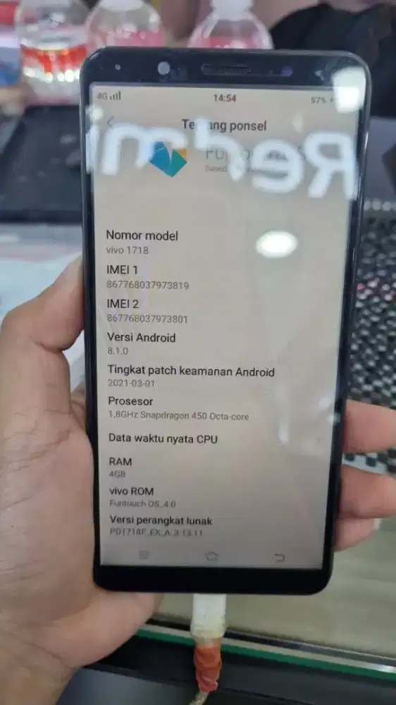 Vivo V7 4/32 batangan minus