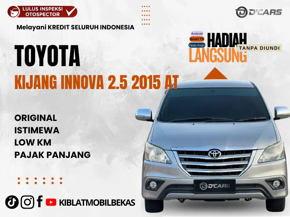 TOYOTA KIJANG INNOVA 2.5 G AUTOMATIC 2015 LOW KM ISTIMEWA
