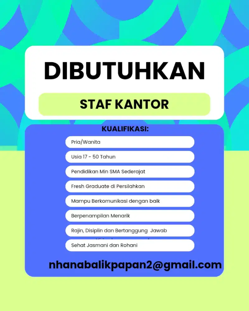 Lowongan kerja penempatan Balikpapan