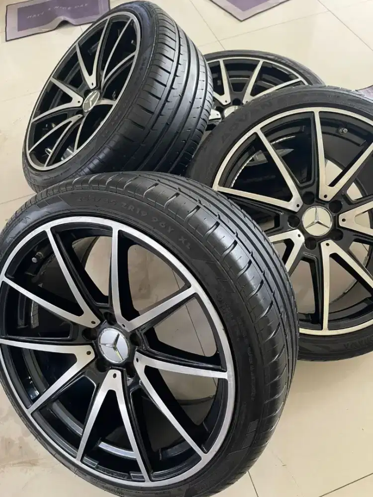 Velg Amg sportster ring 19 sepaket ban tebal siap pakai