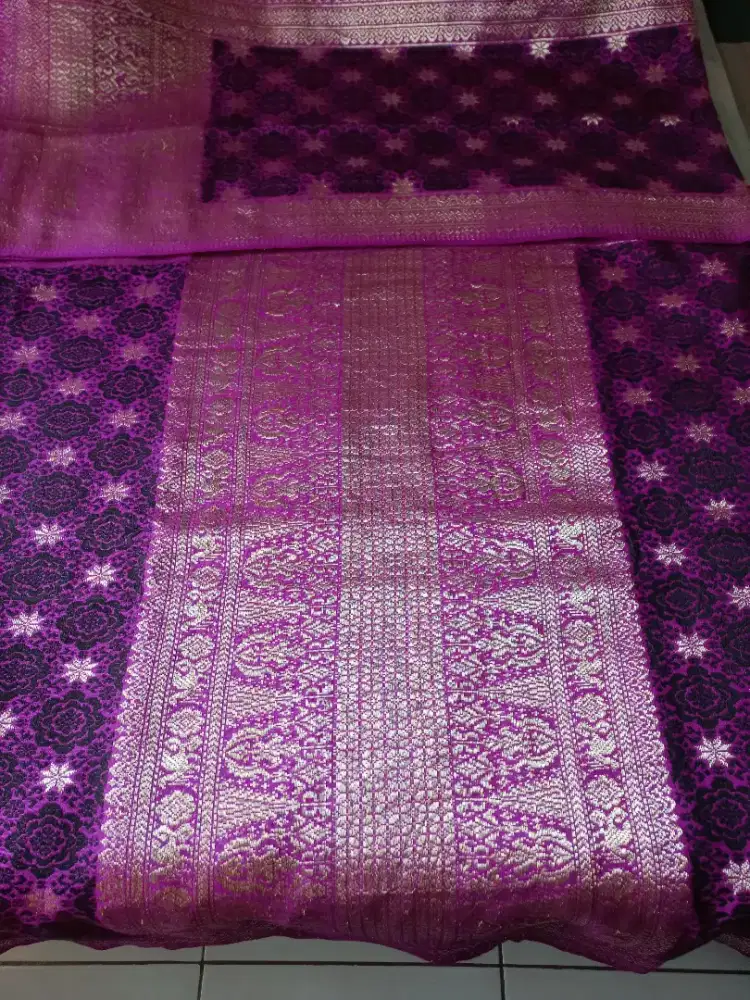 Songket tenun palembang asli bukan pabrikan