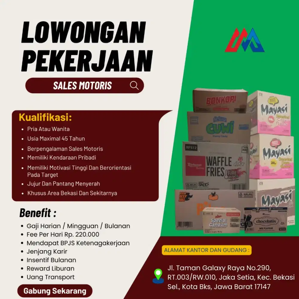 DI BUTUHKAN SALES MOTORIS