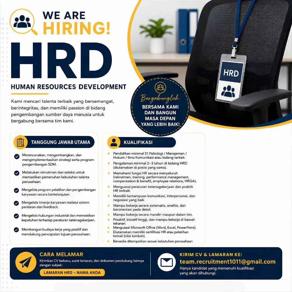 WE ARE HIRING!!