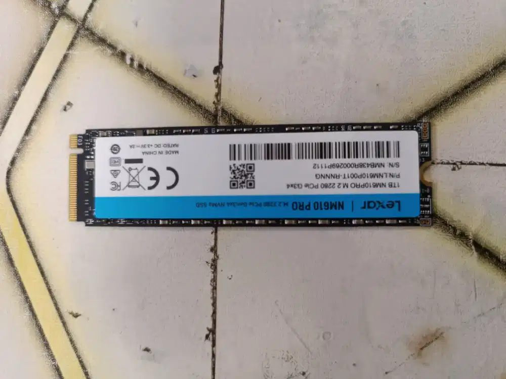 Ssd nvme 1TB merk lexar