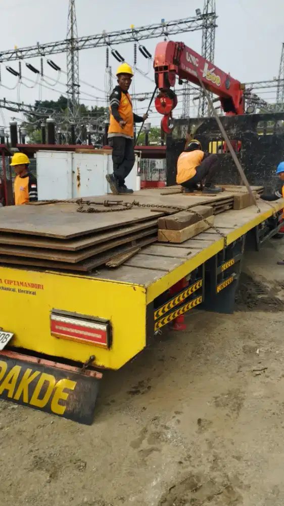 sewa crane 5ton, jacking dan mobilisasi