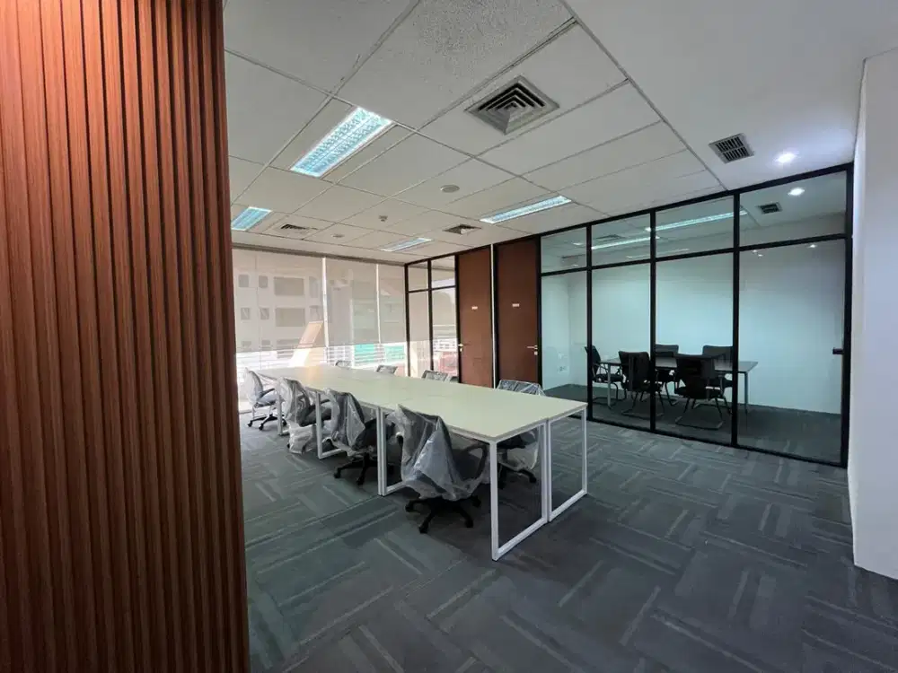 Disewakan Office Space / Kantor 75m2 Furnished Lokasi Strategis dekat Thamrin, Monas, Abdul Muis Jakarta Pusat