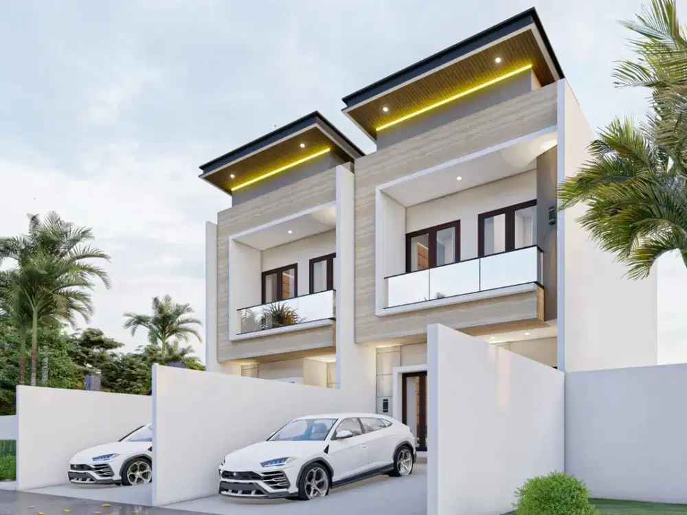 Dijual Baru Gres Rumah Kontemporer di Baruk Tengah Surabaya