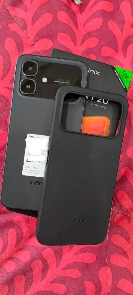 INFINIX SMART 20 Black 4+4 / 128 garansi masih on.. pembelian 2bln