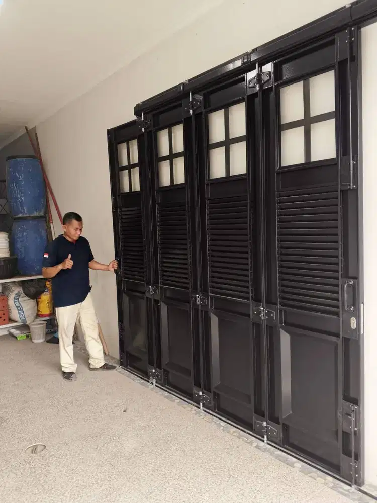 Pintu Geser Henderson Premium I Garasi Modern Minimalis Bergaransi