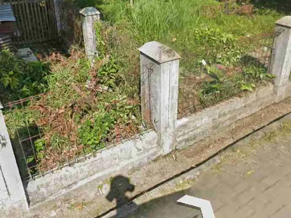 tanah pekarangan siap bangun jalan lebar