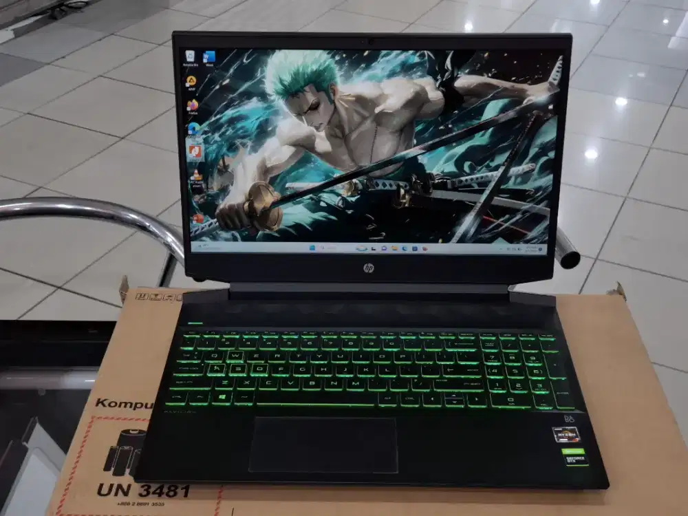 Laptop Hp Pavilion Gaming 15-ec0xxx Ryzen 7 Ram 16gb/256gb Gtx 1650