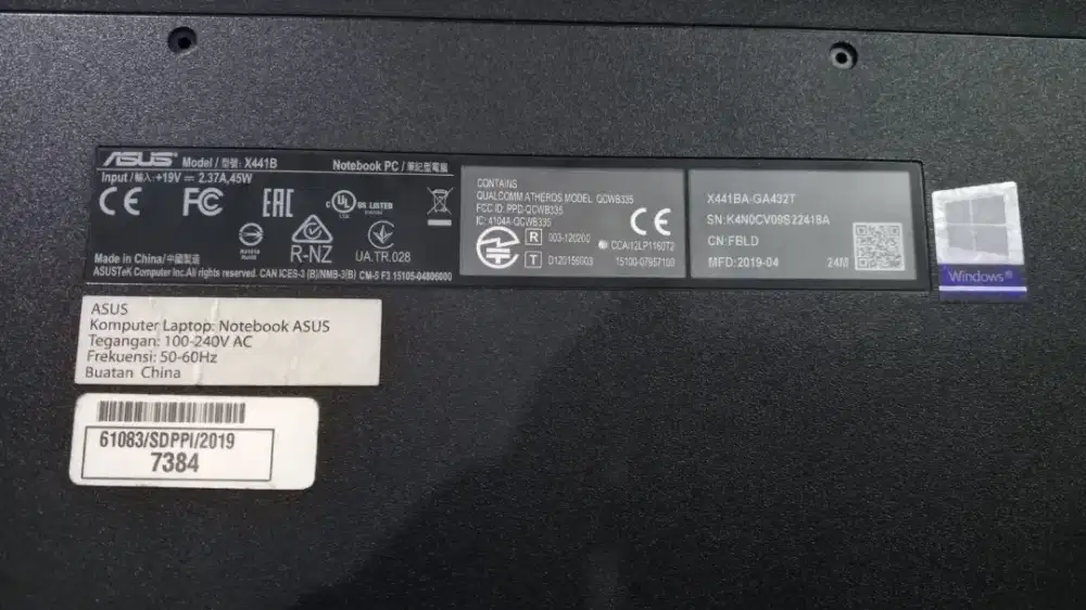 Jual laptop asus