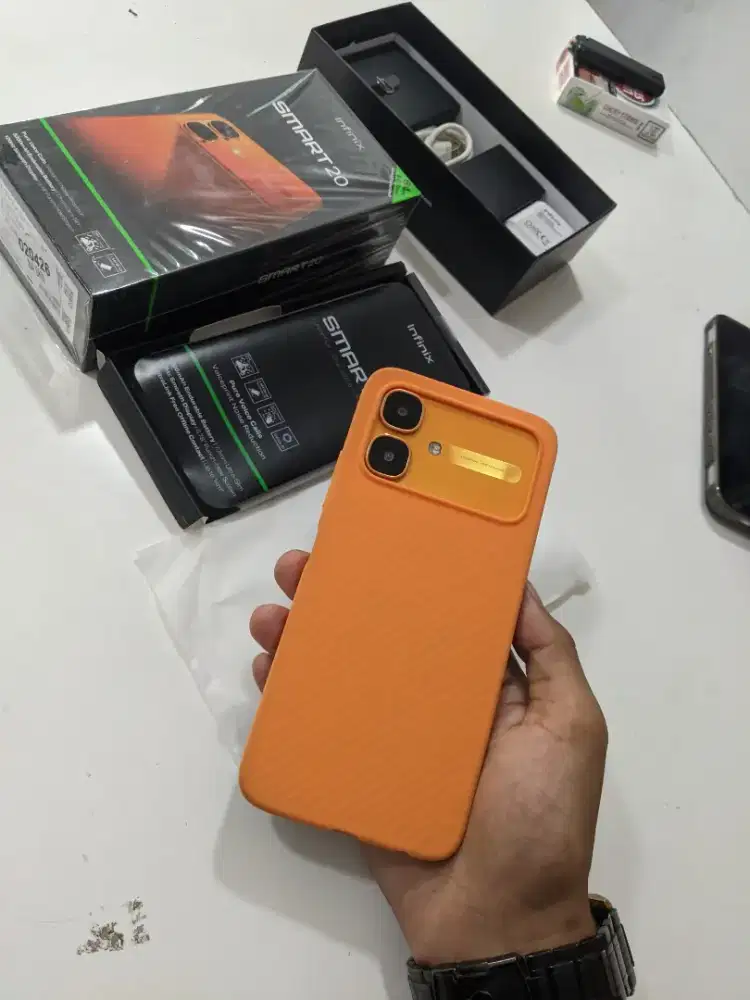 infinix Smart 20 Ram 8GB 4+4GB/64GB orange bergaransi 2027