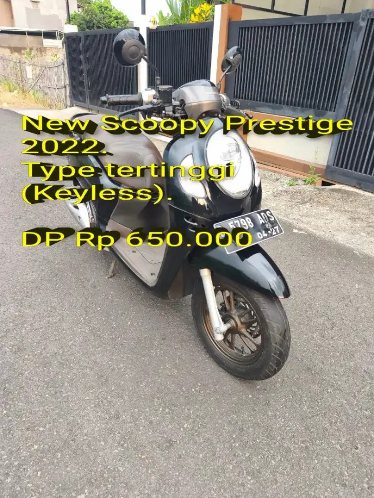 Scoopy 2022. Keyless. Pajak ON. Standar. Mulus. Ori. Cash/Kredit/TT