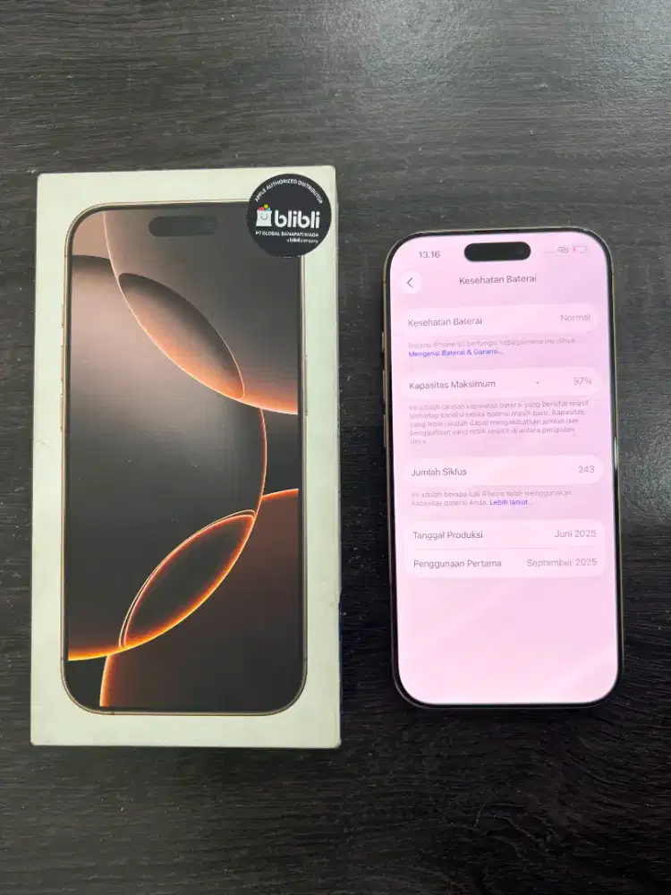 IPHONE 16 PRO IBOX LIKE NEW BH 100 CC 200AN
