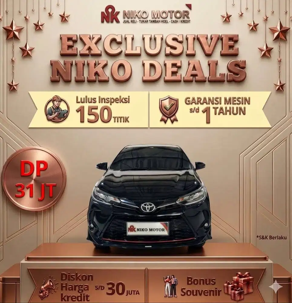 (ANTIK KM37RB) YARIS S TRD 7 AIRBAG 2021 AT:2020|2022