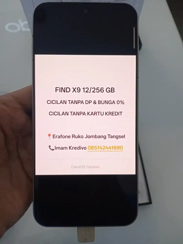 OPPO FIND X9 12/256 GB CICILAN TANPA DP