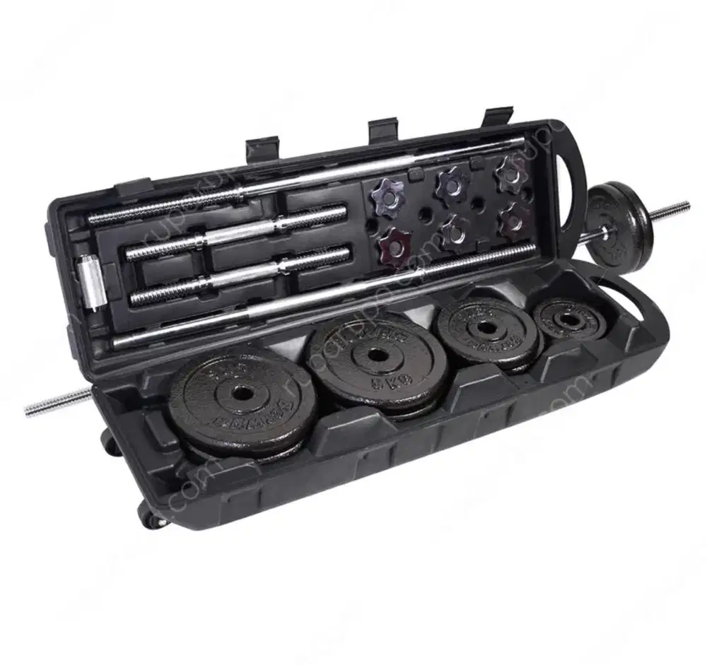 Paket Barbel Dumbel Rack Rowing Pull Down
