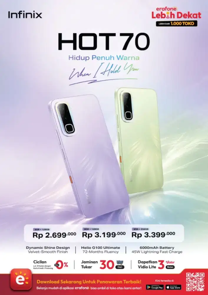 Infinix Hot 70 Ram 6/128