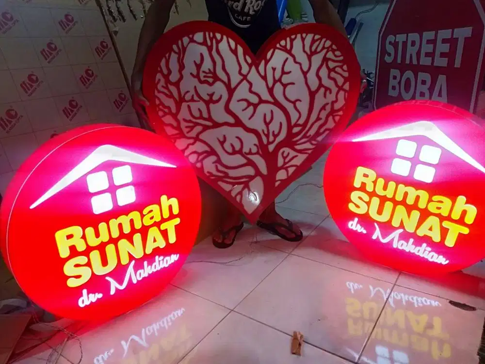 NEON BOX, NEON FLEX, PAPAN REKLAME, HURUF TIMBUL, DISPLAY, DLL