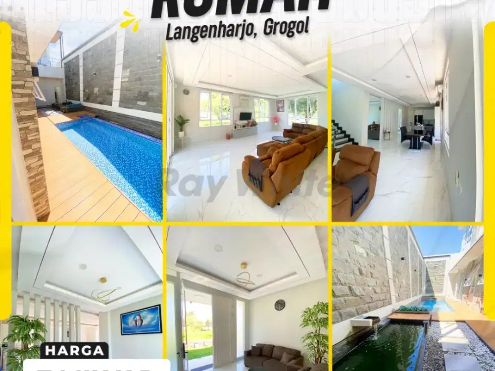 Mansion Mewah 2 Lantai di Perumahan San Marino Langenharjo Dekat Solo Baru Ada Kolam Renang