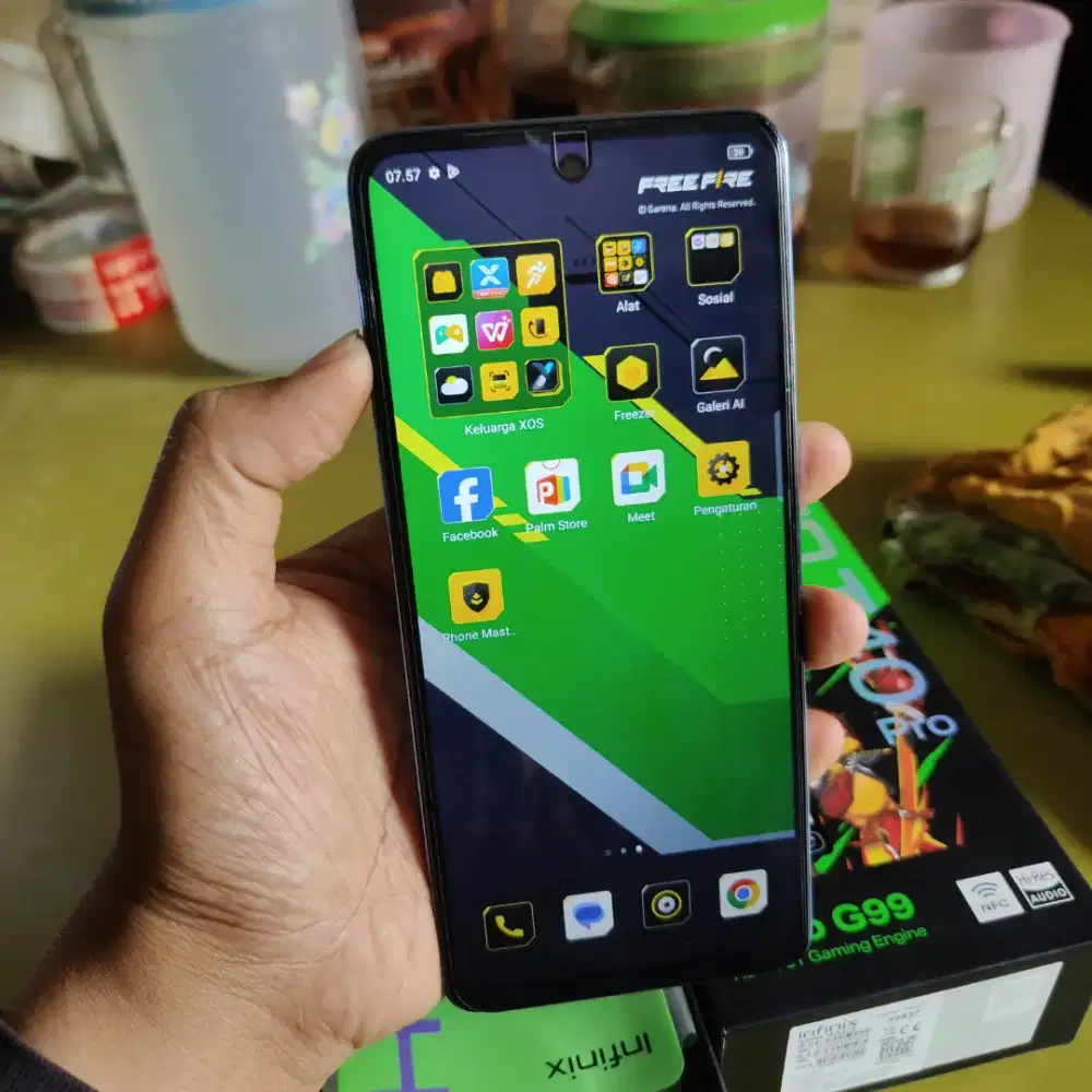 infinix hot 40 pro 256gb blue fulset