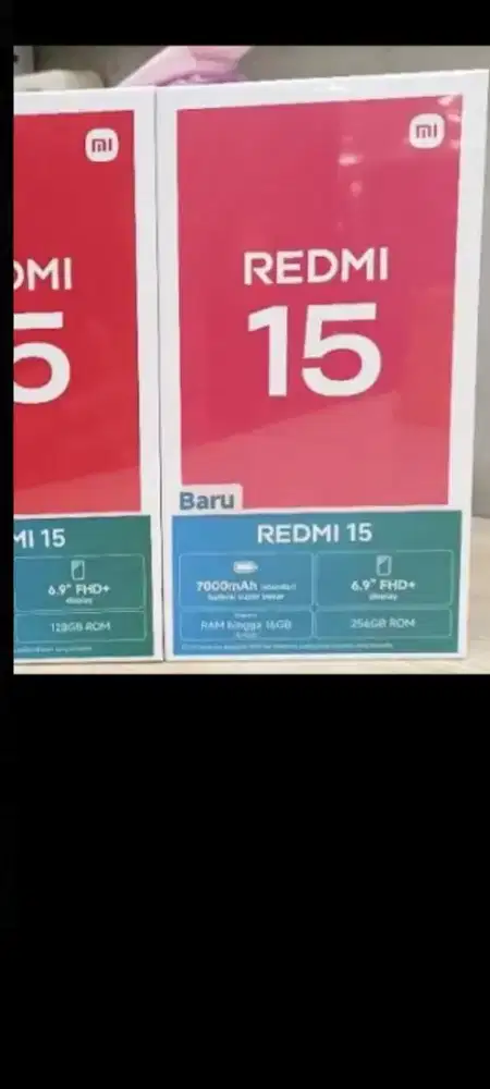 Xiaomi redmi 15 256gb ram 8gb danjg 15C resmi