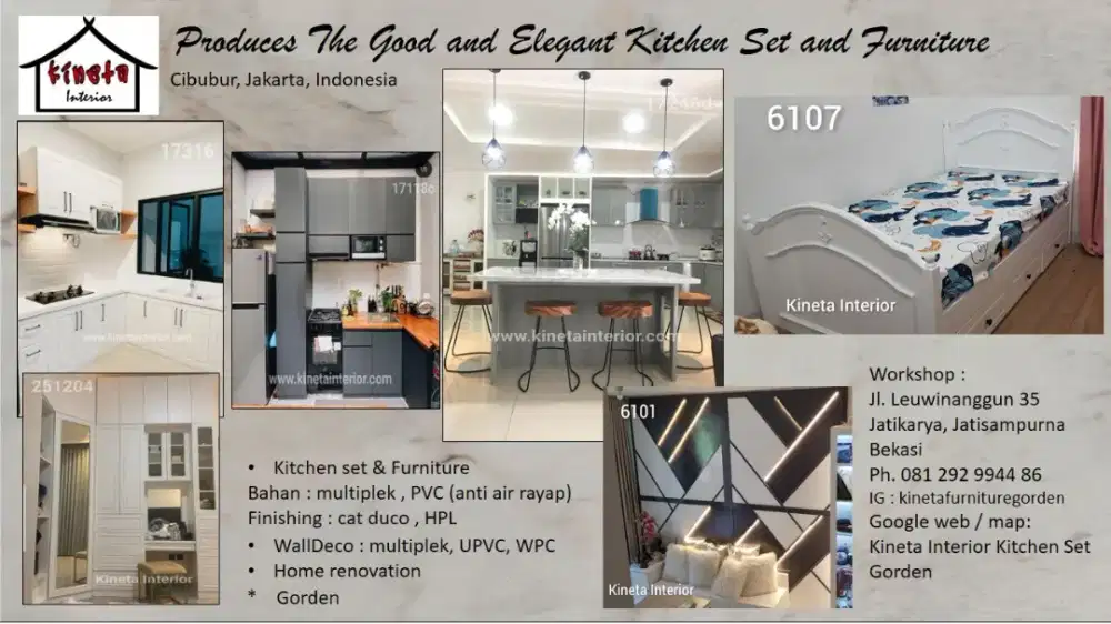 Jasa pembuatan Kitchen set furniture gorden