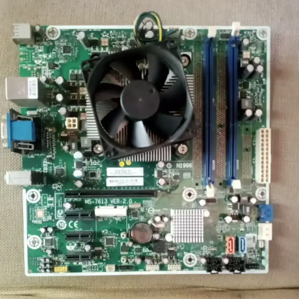 Motherboard h55 lga 1156 i3 + ram 2 gb