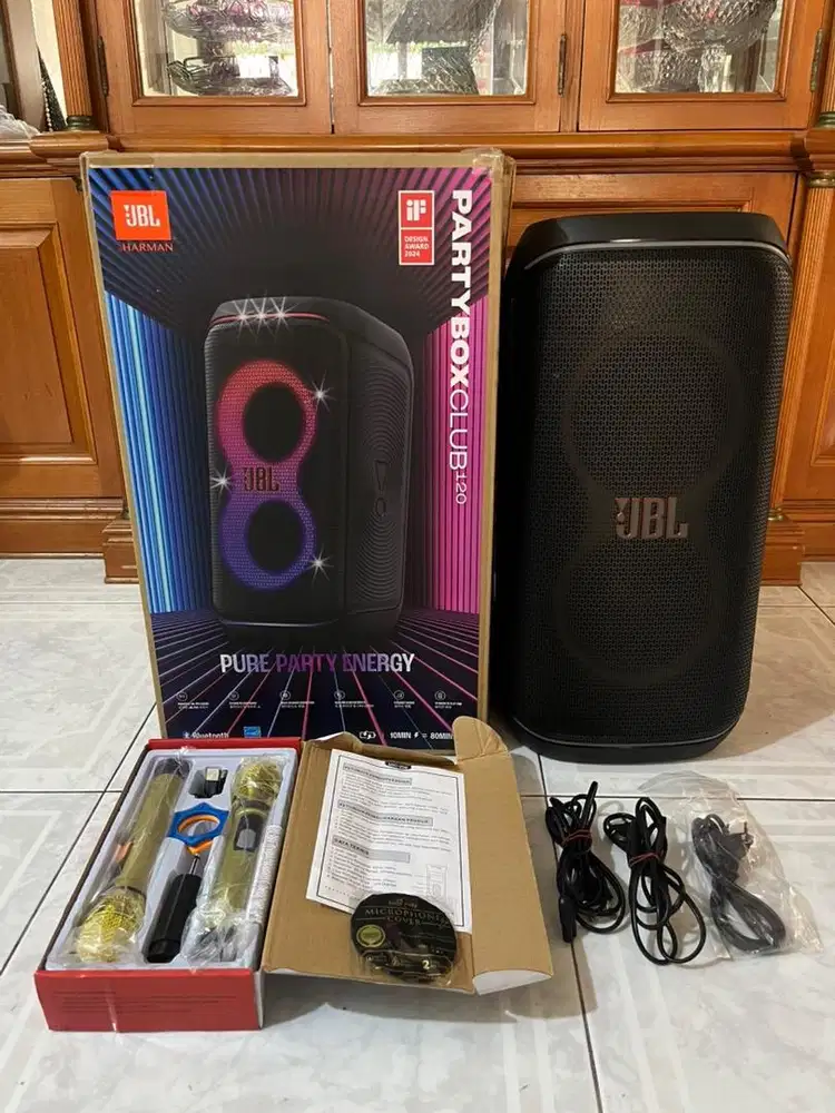 JBL PartyBox 120 Original + Microphone Advance Fullset