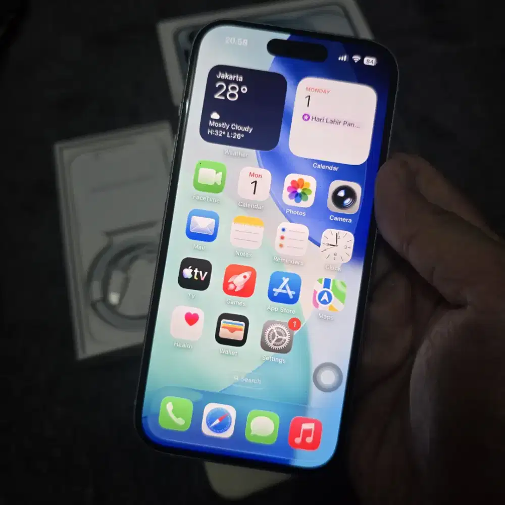 iPhone 15 Blue iBox TAM Like New MulusGaransi Panjang