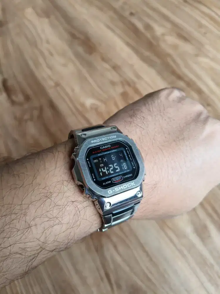 Custom Metal Bezel & Strap for G-Shock Watch with G Shock DW -5600BB