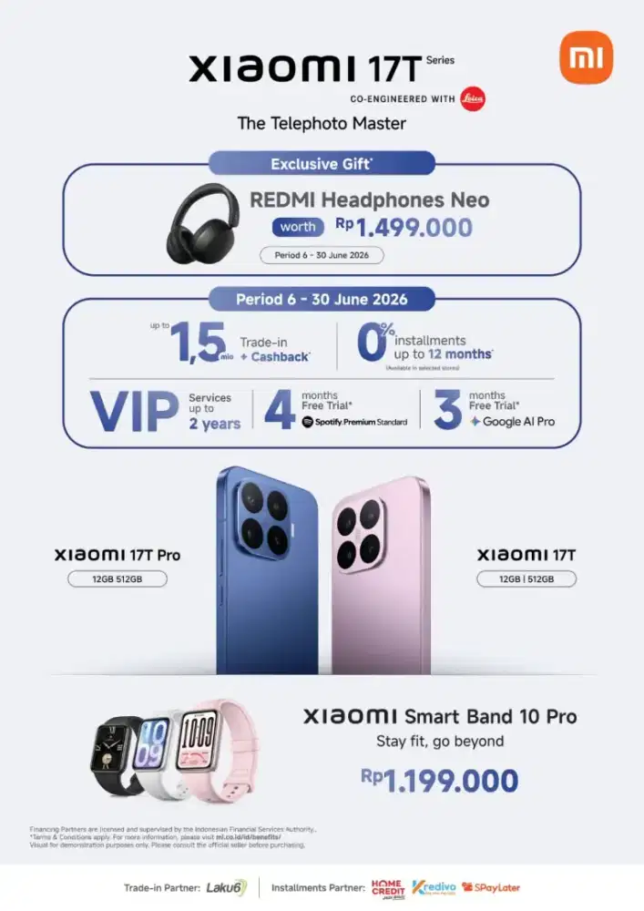 PRE-ORDER XIAOMI 17T DAN XIAOMI17T PRO