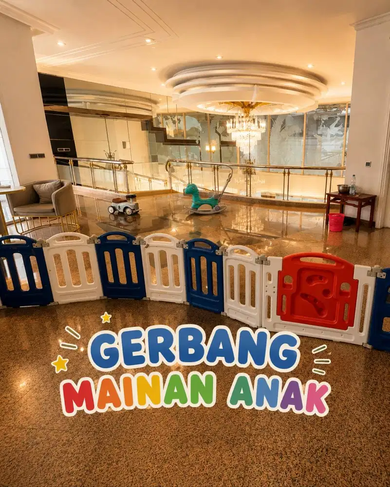 SECOND Satu Set Denan Ayunan Pagar Bayi Pintu Safety Pintu Pembatas Ta