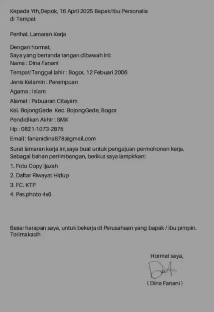 Mao nyari lowongan kerja