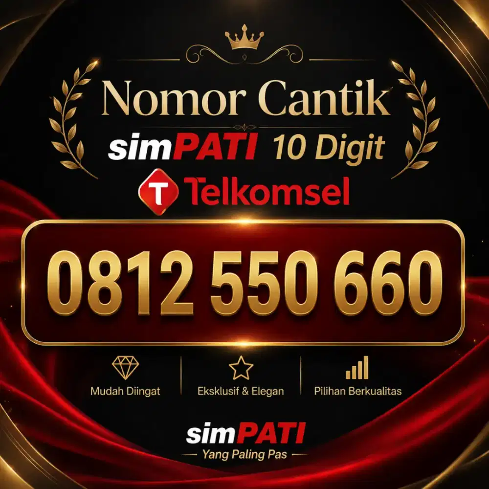 Nomor cantik simpati 10 digit fresh telkomsel